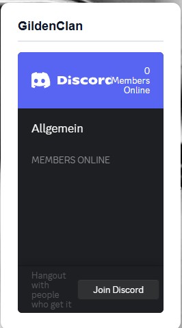 Clan Website Discord Homepage-Baukasten