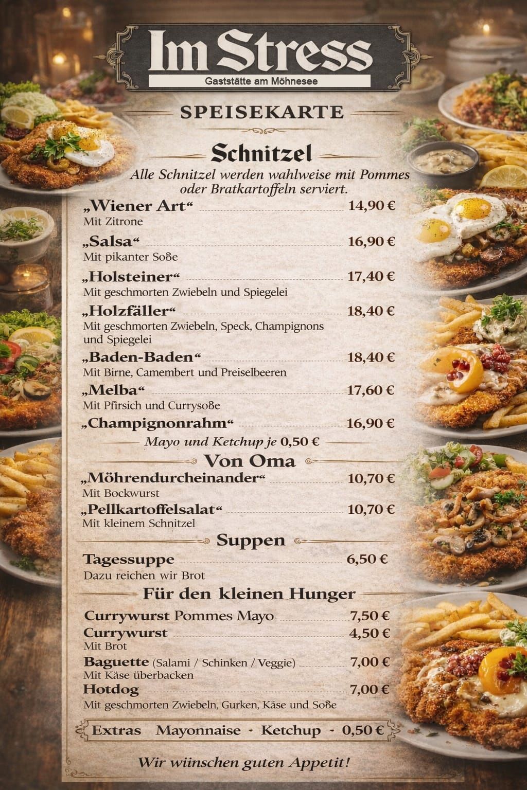 Deutsche Küche am Möhnesee. Die beste Currywurst