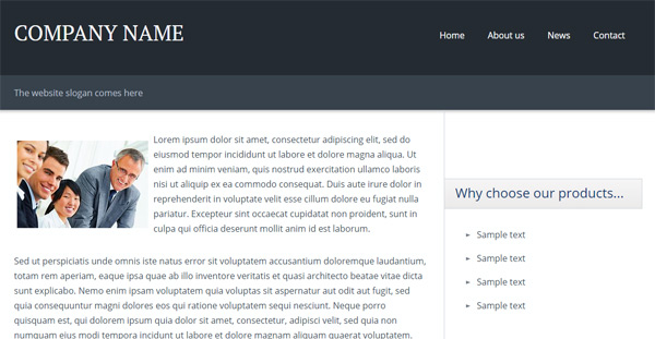 Homepage Vorlagen : Kostenlose Homepage Templates : Wapster.de