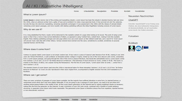 Homepage Vorlagen : Kostenlose Homepage Templates : Wapster.de